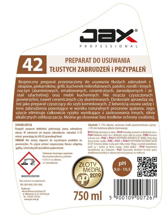 JAX 42 750 ml etykieta.webp