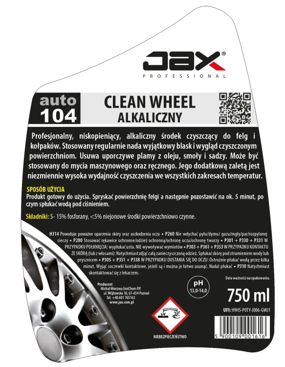 JAX 104 750 ml etykieta.webp