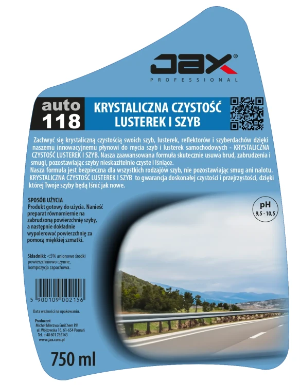 JAX 118 750 ml etykieta.webp