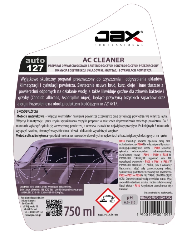 JAX 127 750 ml etykieta.webp
