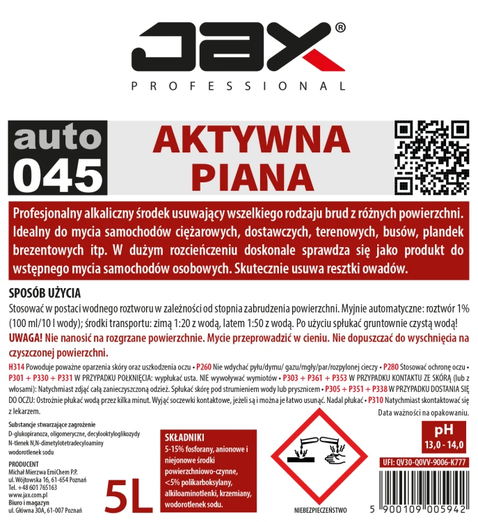 JAX 045 5L etykieta.webp