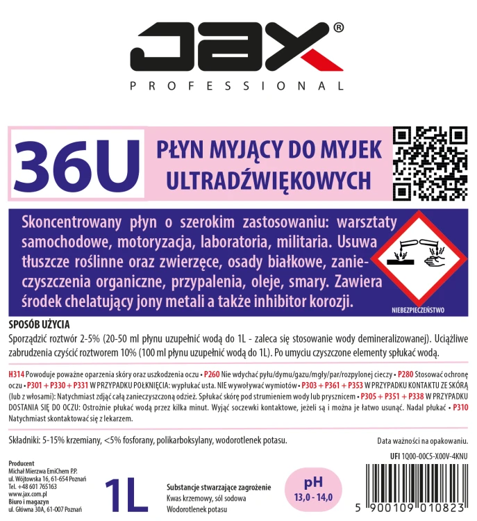 JAX 36U 1L etykieta.webp