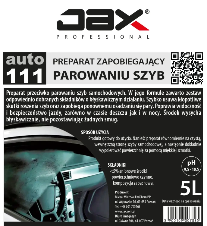 JAX 111 5L etykieta.webp