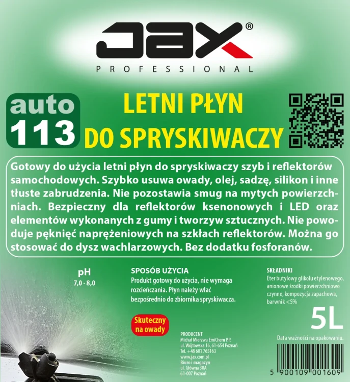 JAX 113 5L etykieta.webp