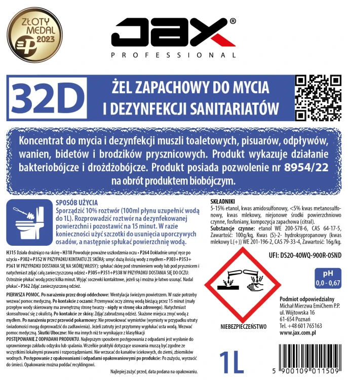 JAX 32D 1L etykieta.webp