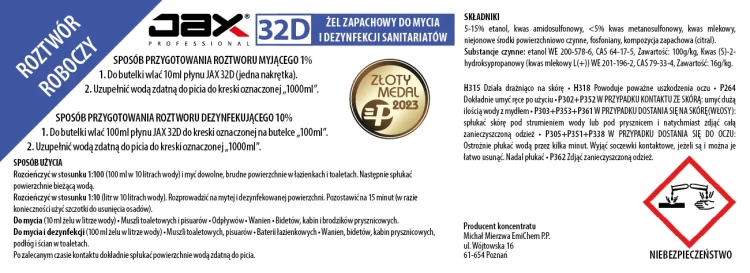 JAX 32D 110 x 40 roztwór roboczy etyykieta.webp