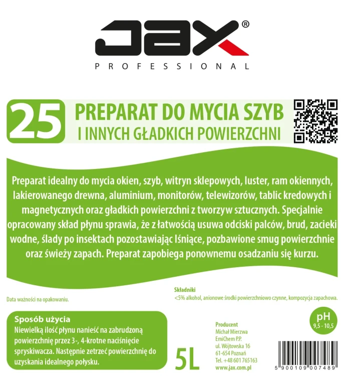 JAX 25 5L etykieta.webp