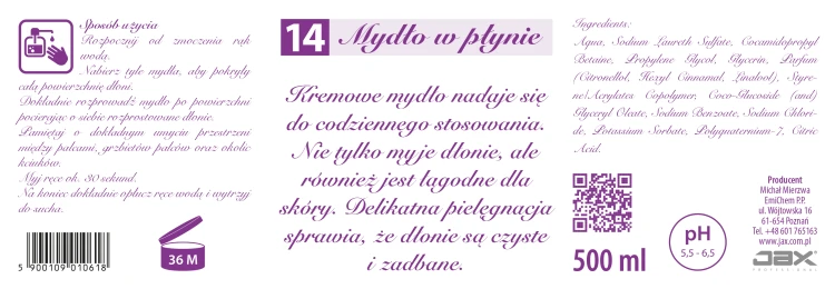 JAX 14 500 ml etykieta.webp